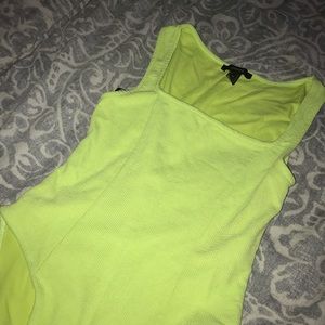 Forever 21 Neon green bodysuit